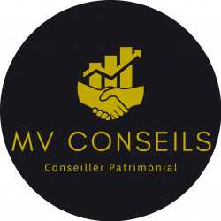 Logo MV Conseils, conseiller en gestion de patrimoine à Paimpol